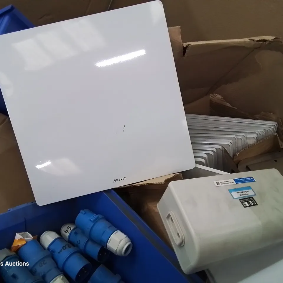 PALLET OF ASSORTED ITEMS INCLUDING, INFLATABLE BED PUMPS, POWER CABLES, REXEL BOARDS, DISABILITY AIDS,