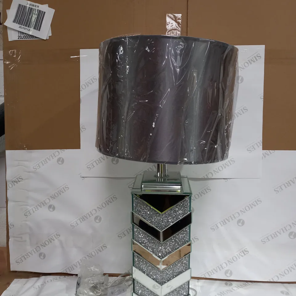 JM BY JULIEN MACDONALD ENCAPSULATED CRYSTAL CHEVRON LAMP