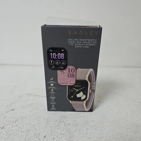 BOXED RADLEY PETITE CASE PINK LEATHER STRAP CALLING SMART WATCH