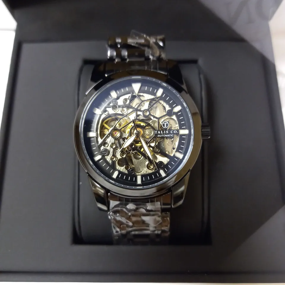 TALIS CO SKELETON DIAL BRACELET STRAP WRISTWATCH RRP £550