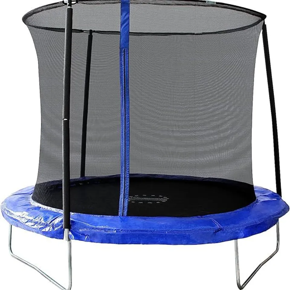 BOXED SPORTSPOWER 8FT TRAMPOLINE IN BLUE - COLLECTION ONLY