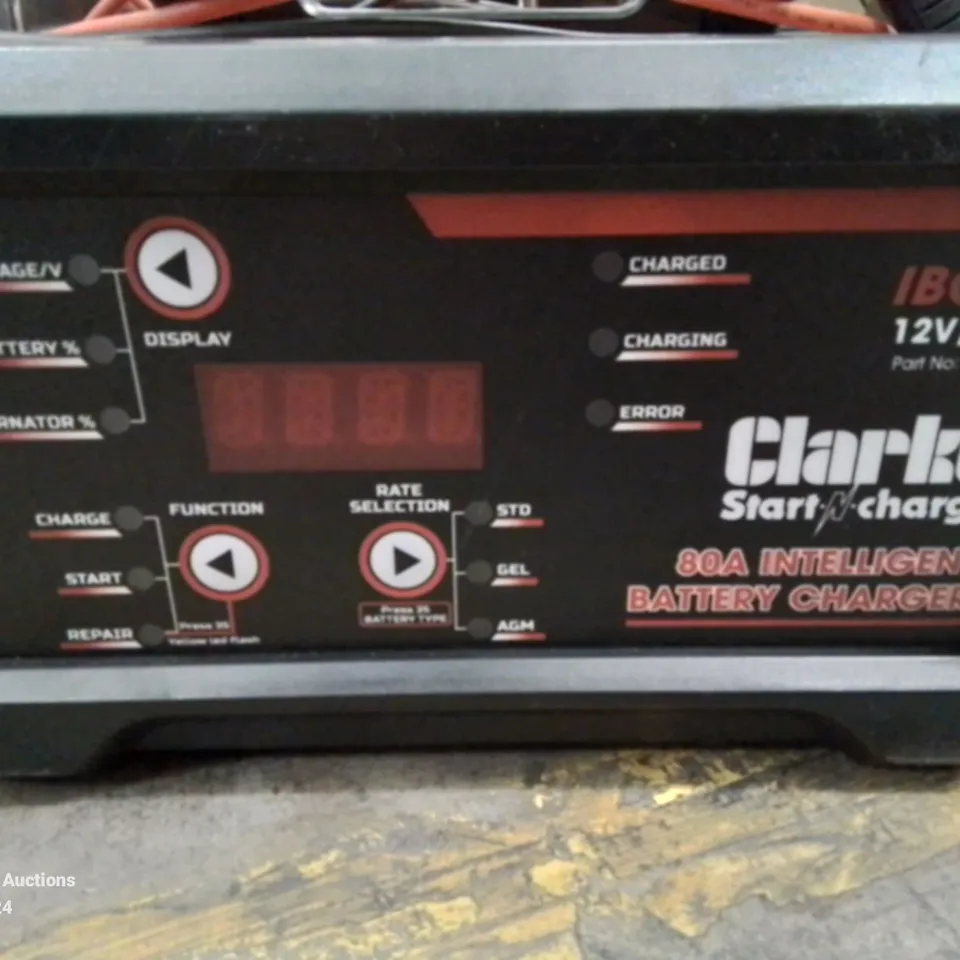 CLARKE START AND CHARGE INTELLIGENT BATTERY CHARGER IBC80