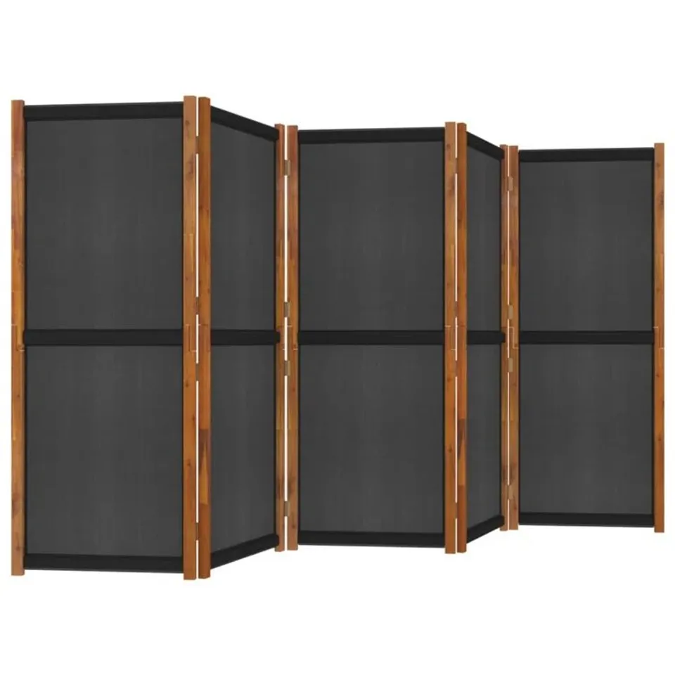 BOXED MICHAELIS 350CM W X 180CM H 5-PANEL SOLID WOOD ROOM DIVIDER (1 BOX)