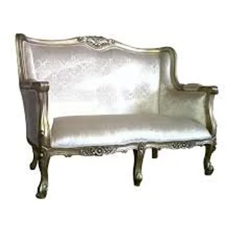 BOXED HOMESDIRECT365 GOLD ANTIQUE FRENCH STYLE CHAISE