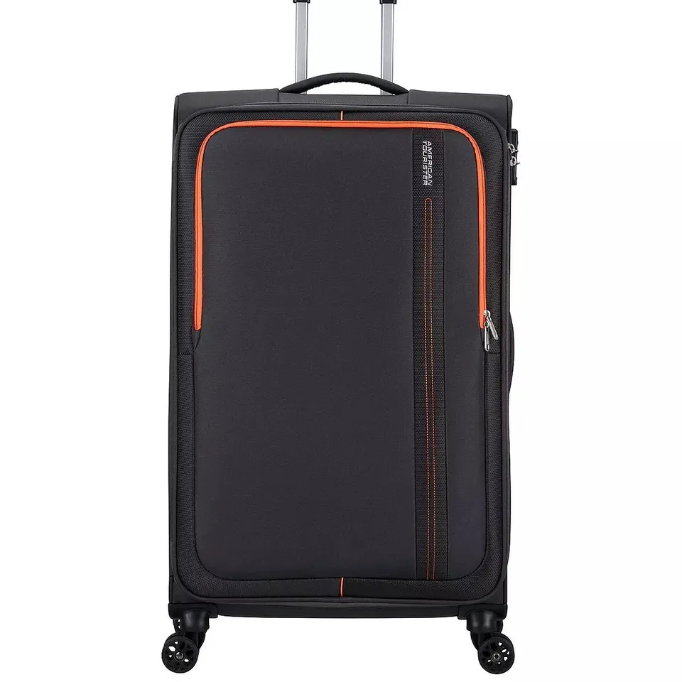 BOXED AMERICAN TOURISTER SEA SEEKER SPINNER 80 LARGE SOFT SUITCASE - BLACK RRP £134.99