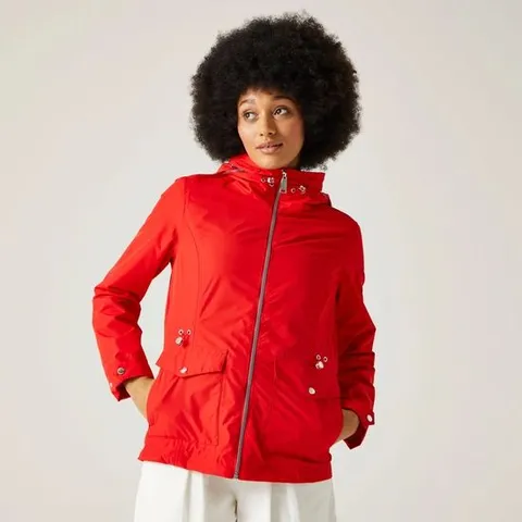 BRAND NEW REGATTA WOMEN'S NAVASSA WATERPROOF JACKET IN HIGH RISK RED - 12