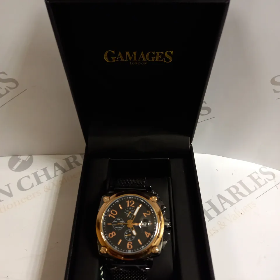 BOXED GAMAGES PERCEPTION BLACK WATCH