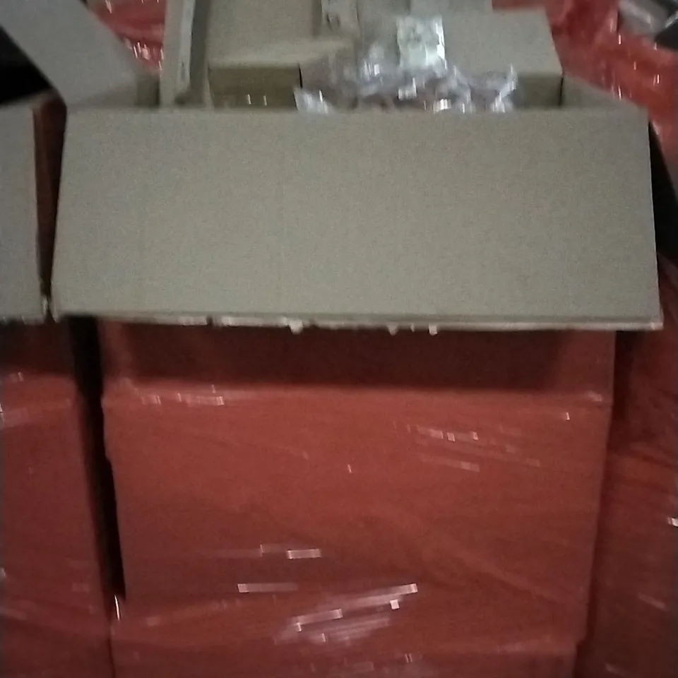 PALLET OF ASSORTED PRODUCTS TO INCLUDE; INTERPOL ANTICS VINYL, HEN HAMPERS, WILLOW AND SIM BIBS, B9OKS AND FRROS ATHLETIC EYEWEAR