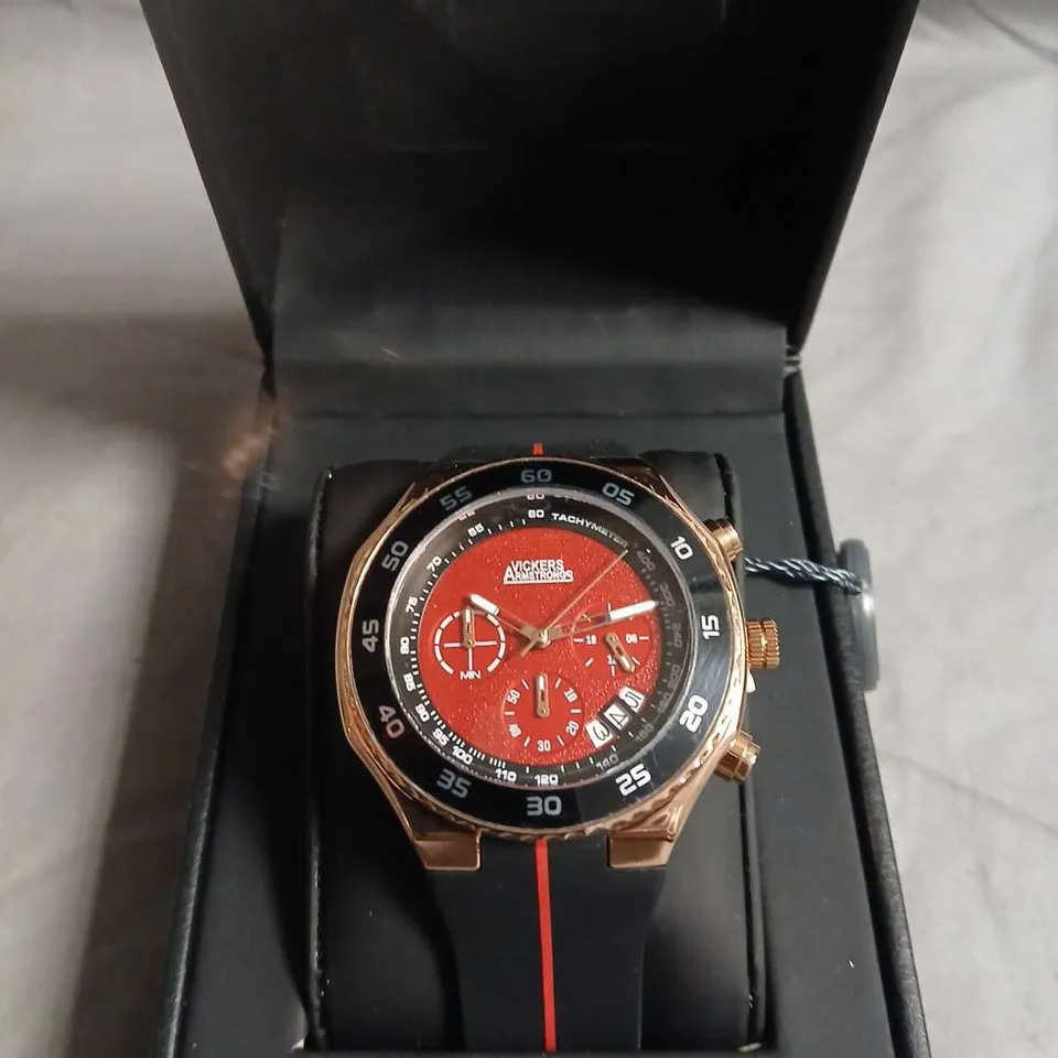 BOXED VICKERS ARMSTRONG LIMITED EDITION HAND-ASSEMBLED HARRIER QUARTZ WATCH 