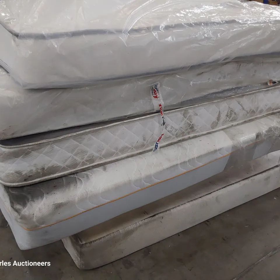 SIX ASSORTED UNBAGGED MATTRESSES 4' & 5' KINGSIZE 