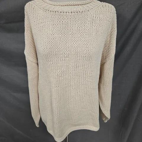 SLOW LOVE KNIT JUMPER IN BEIGE SIZE 1