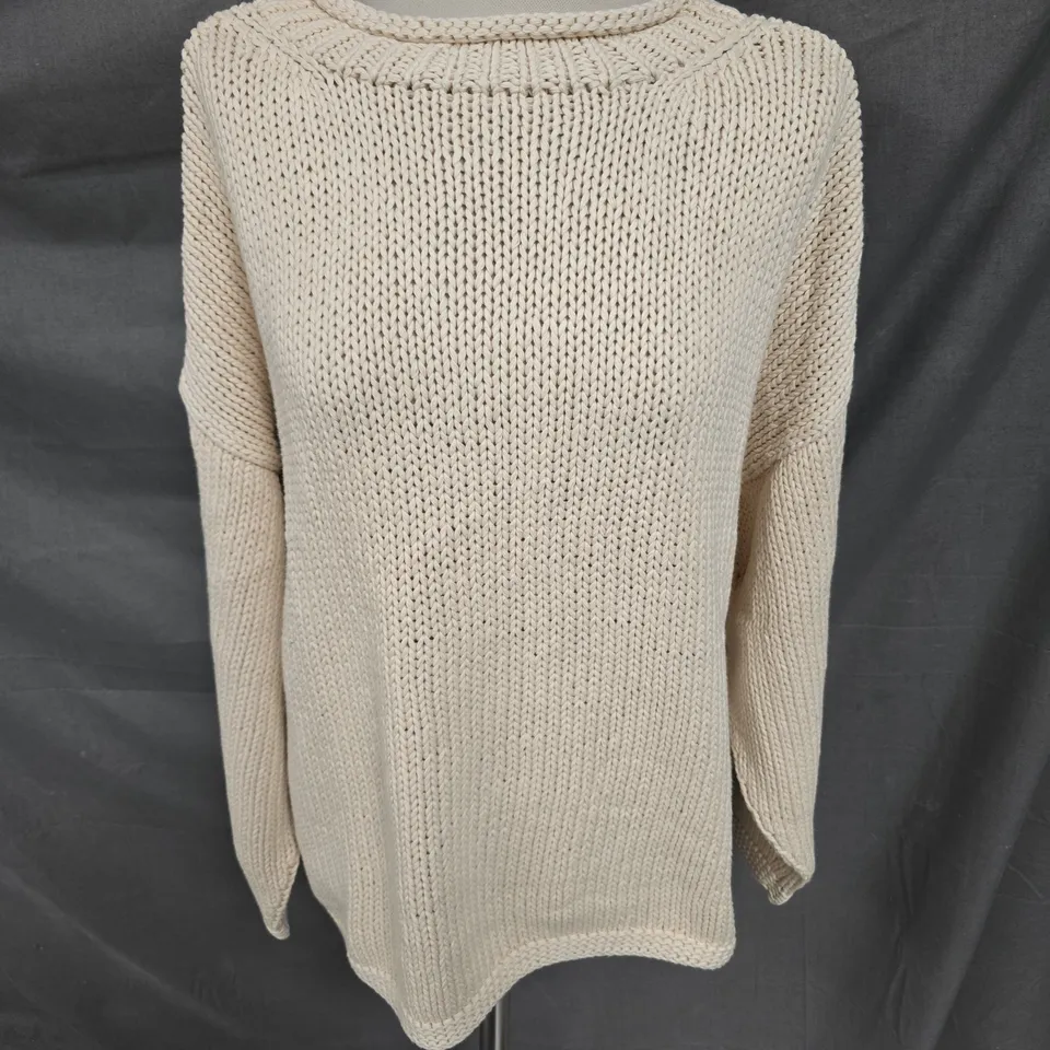SLOW LOVE KNIT JUMPER IN BEIGE SIZE 1