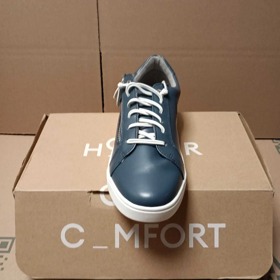 BOXED PAIR OF HOTTER LEONIE TRAINERS IN AQUATIC BLUE - 5