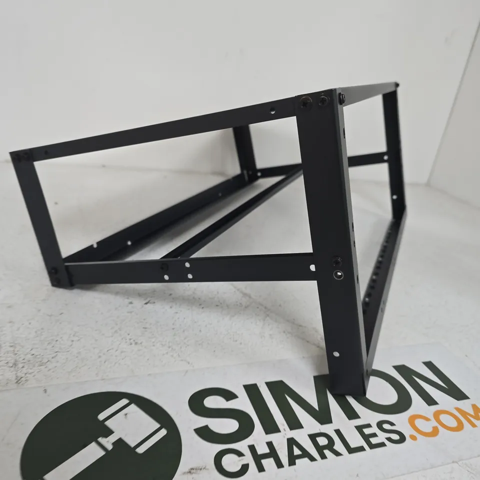 BLACK POWDER-COATED METAL SHELF