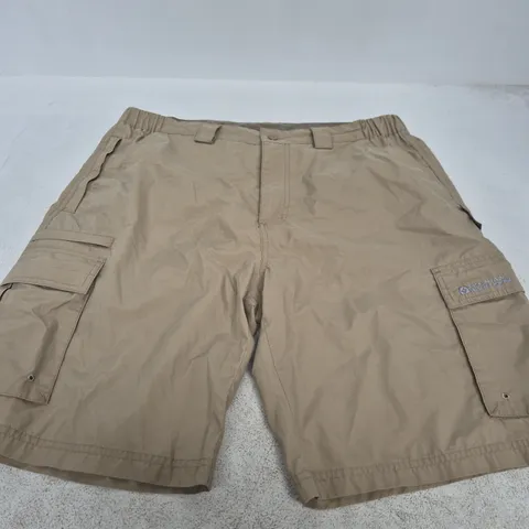 MOUNTAIN WAREHOUSE MEN'S CARGO SHORTS – UK 36, TAN