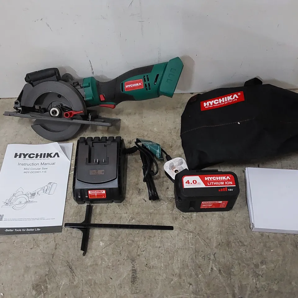 BOXED HYCHIKA MINI CIRCULAR SAW - MODEL: M0Y-DC2001-115