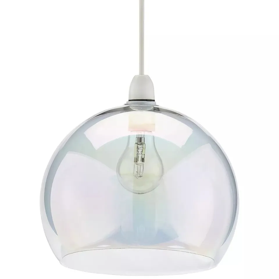 CORTONA PEARLESCENT GLOBE EASY FIT LIGHT SHADE - COLLECTION ONLY - GLASS RRP £29.99