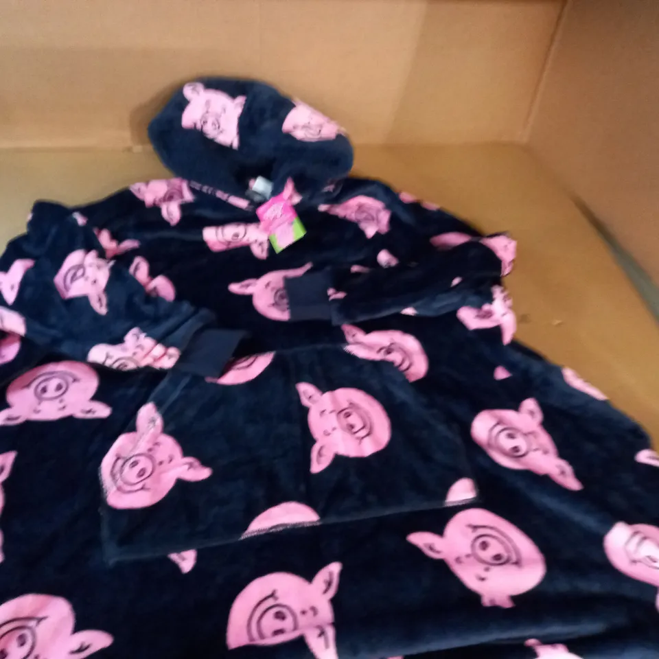M&S PERCY PIG HOODED BLANKET - ONE SIZE