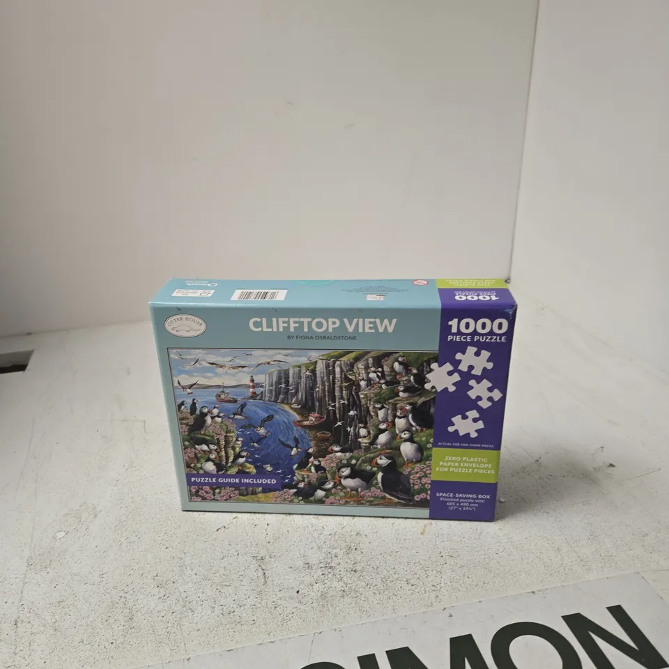 CLIFFTOP VIEW 1000-PIECE PUZZLE BY FIONA OSBALDSTONE (OTTER HOUSE)