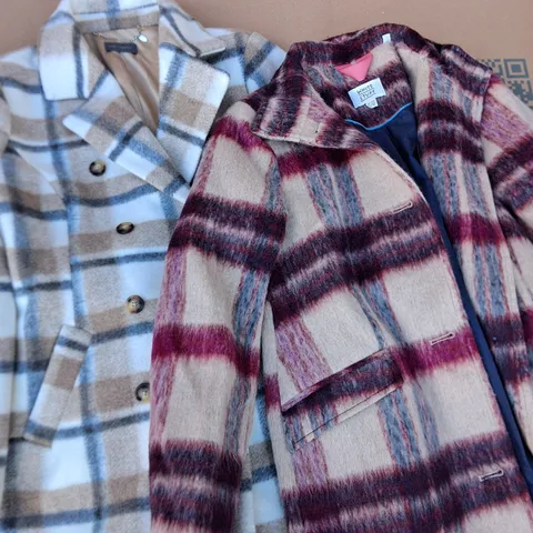 LOT OF 5 BUTTON THROUGH COATS INCLUDES RUTH LANGFORD AND WHITE STUFF