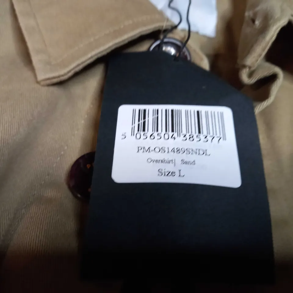PERCIVAL SAND OVERSHIRT - LARGE