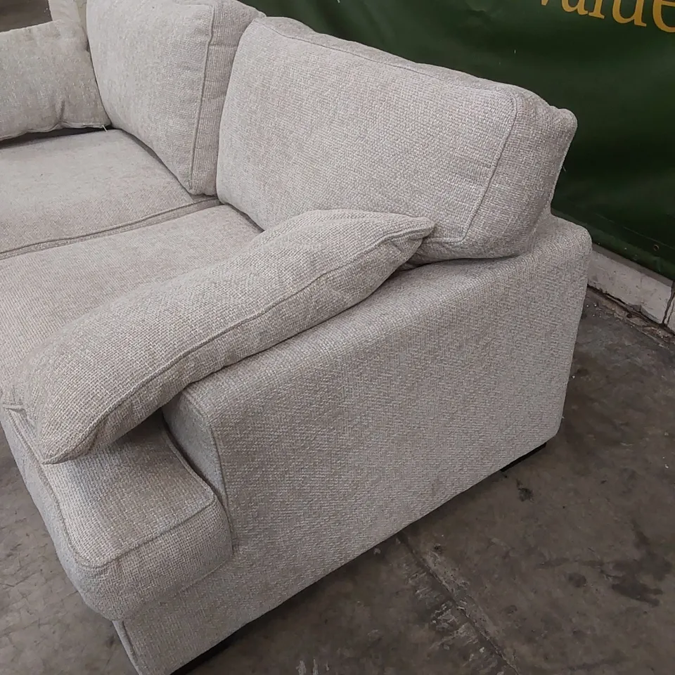 DESIGNER COTTAGE 3 SEATER FABRIC SOFA - OATMEAL