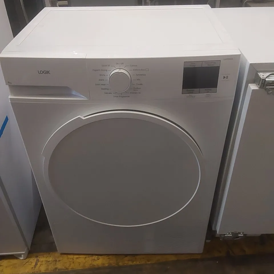 LOGIK LHP8W25 8 KG HEAT PUMP TUMBLE DRYER - WHITE