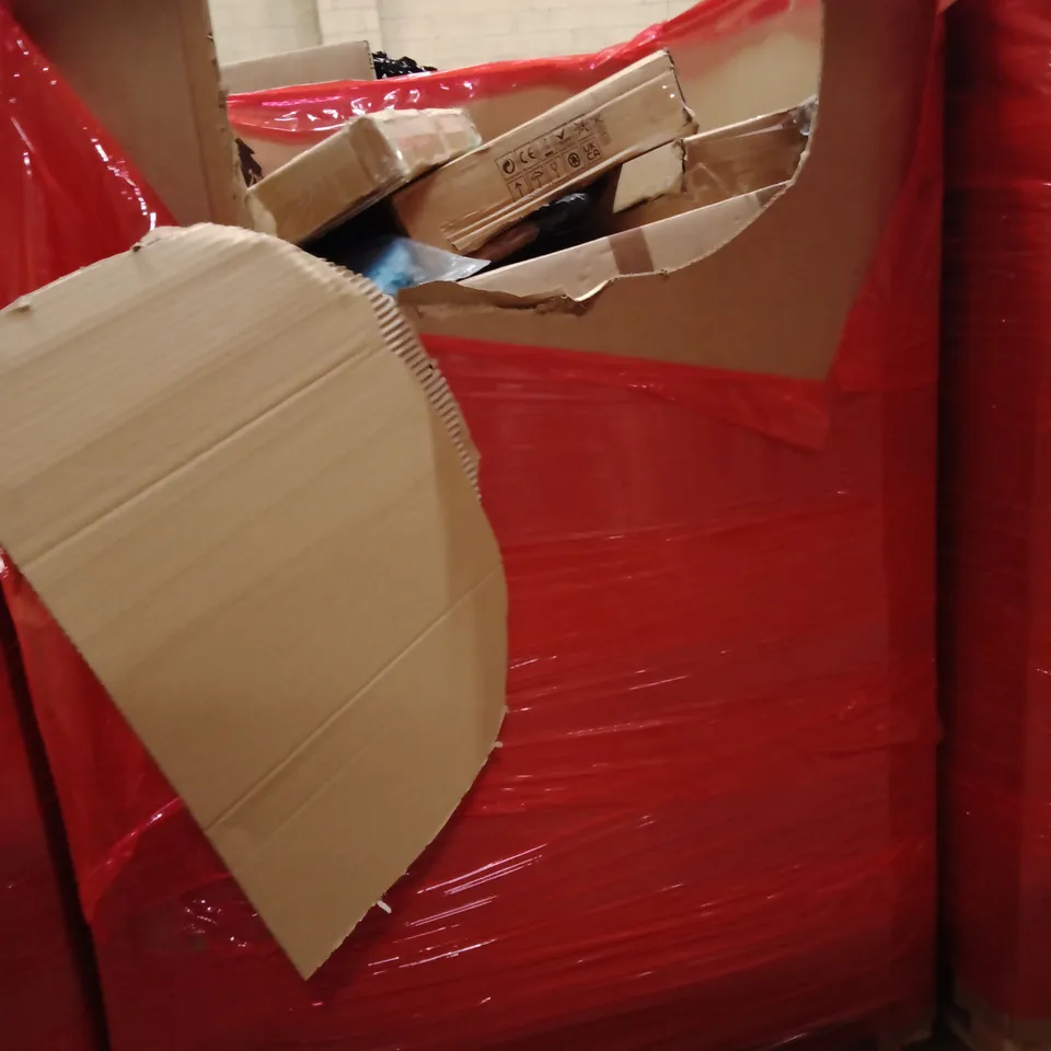 PALLET OF ASSORTED HOUSEHOLD GOODS AND PRODUCTS TO INCLUDE;MONITOR,KIDS KITCHEN STEP,POPUP TENT