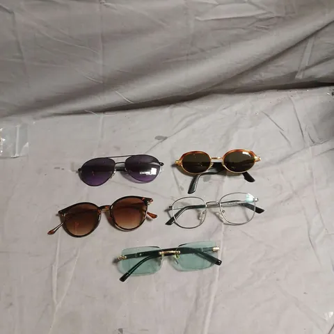 APPROXIMATELY 5 PAIRS OF ASSORTED SUNGLASSES 