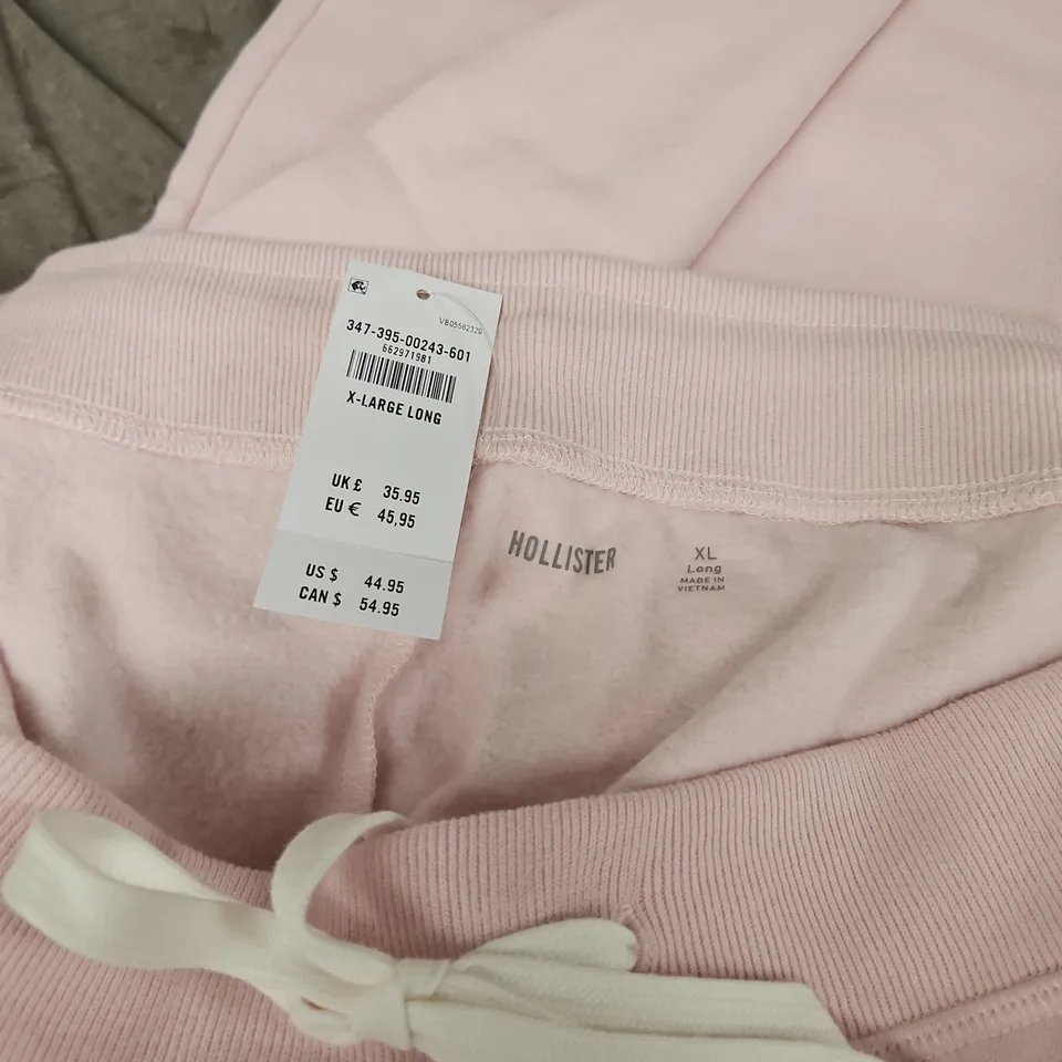 HOLLISTER PINK SWEATPANTS JOGGERS – XL LONG