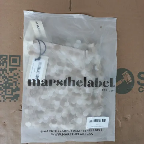 BAGGED MARS THE LABEL THE SHIMMI MINI IN STONE SIZE UK 8