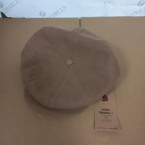&SONS JACKSON BAKER BOY HAT IN TAN SIZE XL