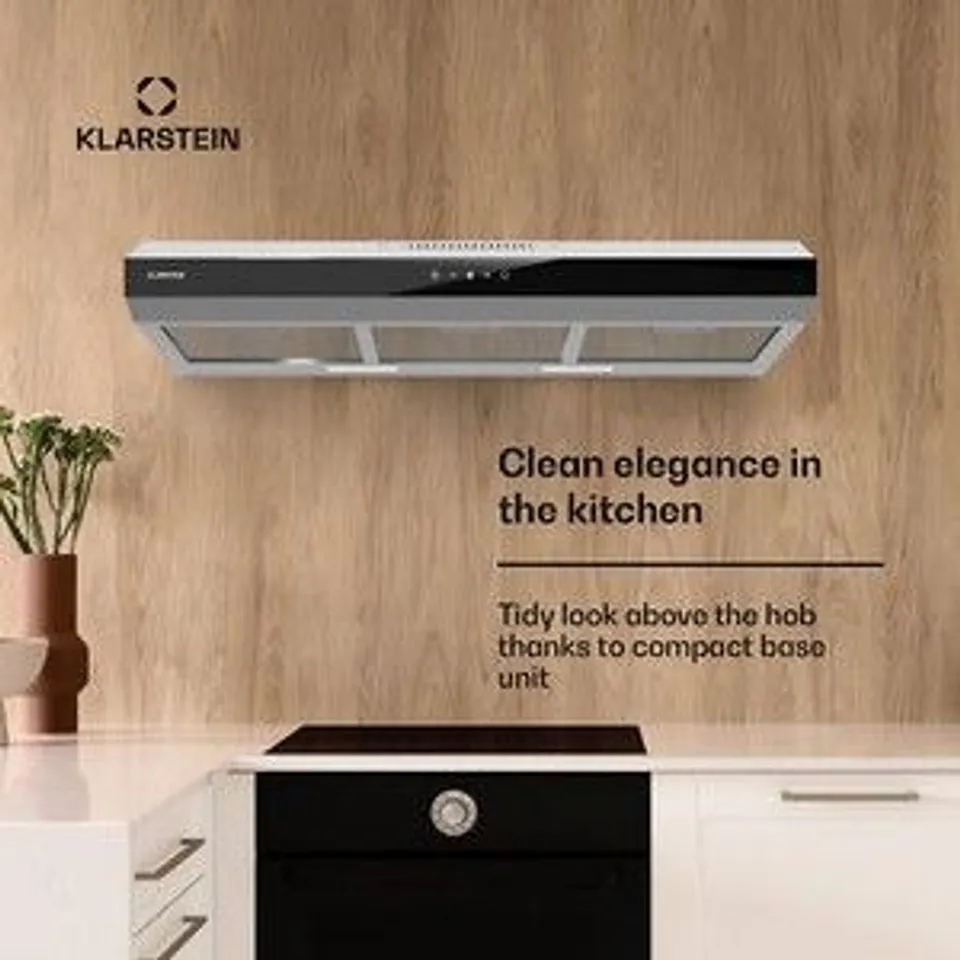 BOXED KLARSTEIN COOKER HOOD 90 CM EXTRACTOR FAN KITCHEN CHIMNEY HOOD
