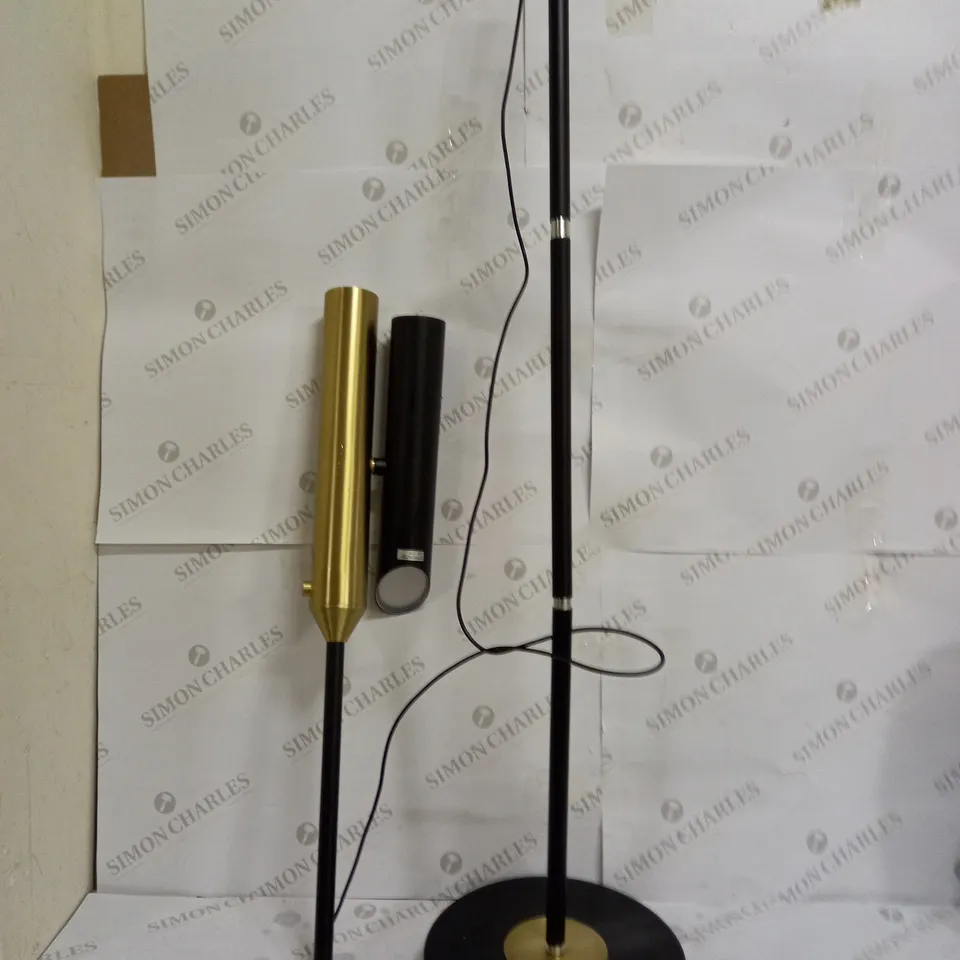 JOHN LEWIS BLACK AND GOLD HIGH LAMP