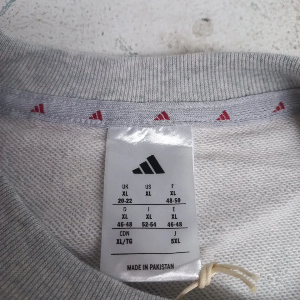 ADIDAS SWEATSHIRT – GREY, XL (UK 20-22)