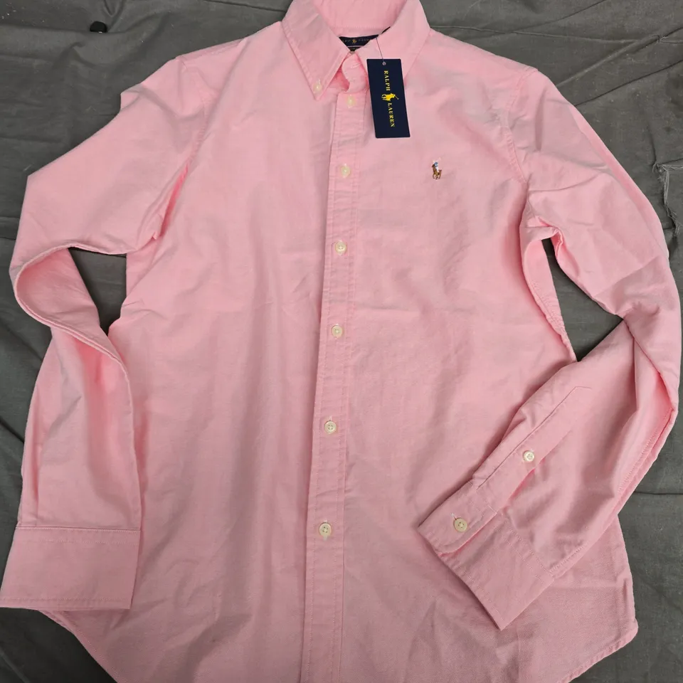 RALPH LAUREN SLIM FIT PINK OXFORD SHIRT – MEN'S - LARGE