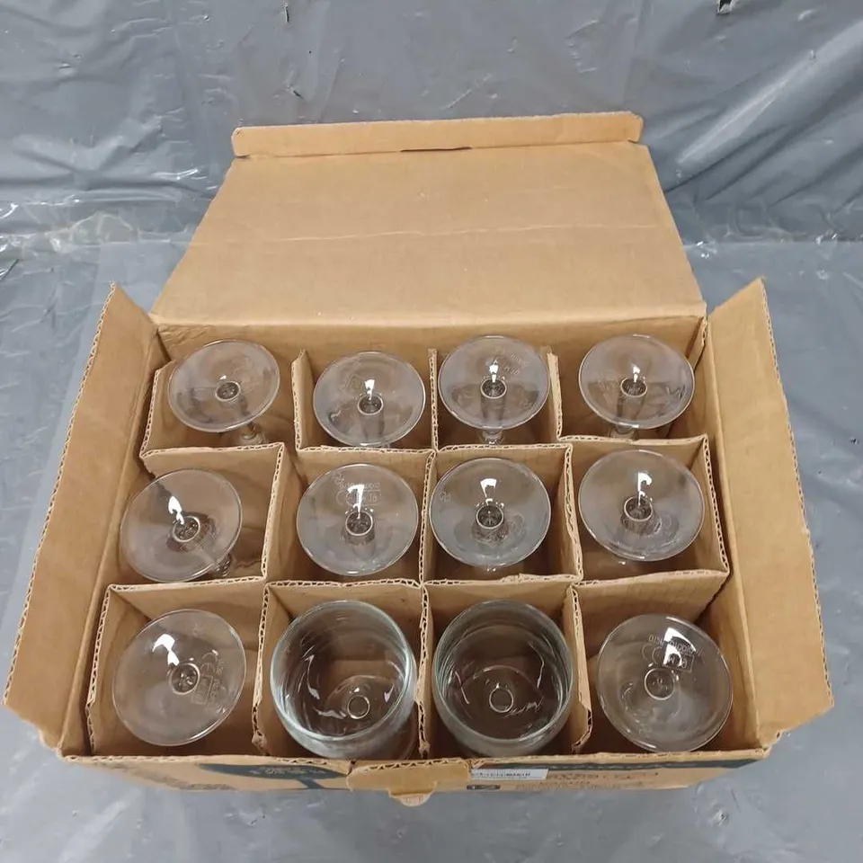 12 SMALL WINE GLASSES 