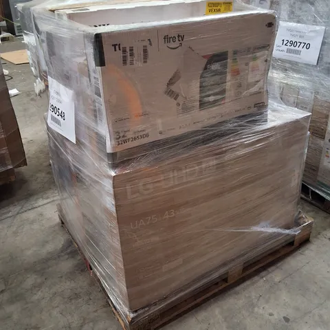 PALLET CONTAINING APPROXIMATELY 16 ASSORTED DAMAGED TVS