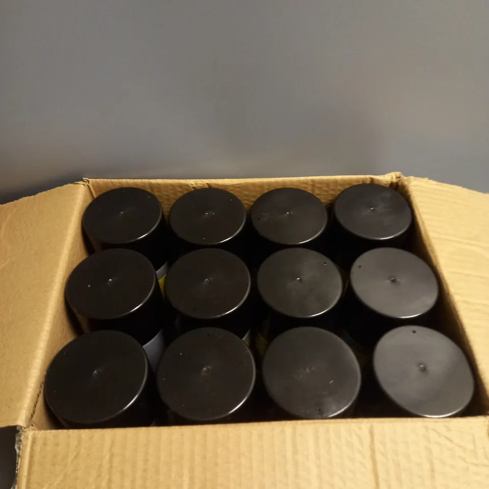 BOXED LOT OF 12 CAR PRIDE UNDER BODY SEAL BLACK SPRAY PAINT 400ML