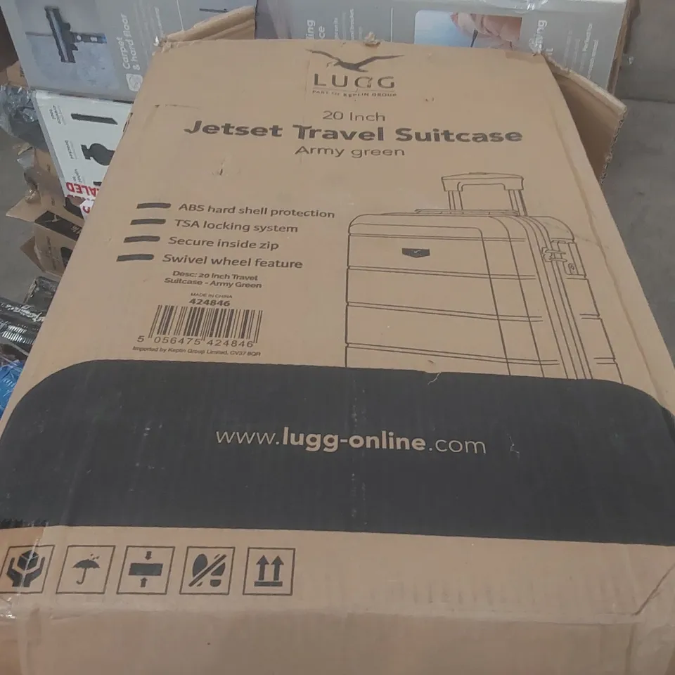 BOXED LUGG TRAVEL SUITCASE