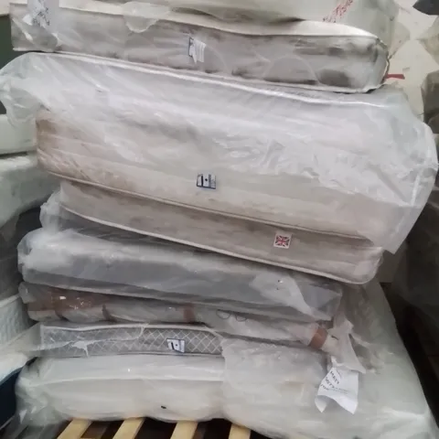 PALLET CONTAINING APPROXIMATELY 10 MATTRESSES SIZES VARY