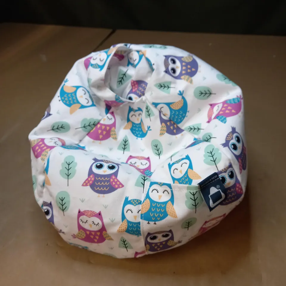 IBEANI BEAN BAG TABLET CUSHION - OWL