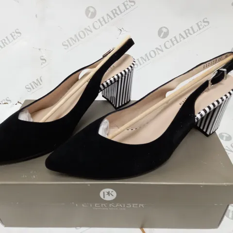 BOXED PAIR OF PETER KAISER HEELED SHOES - 6