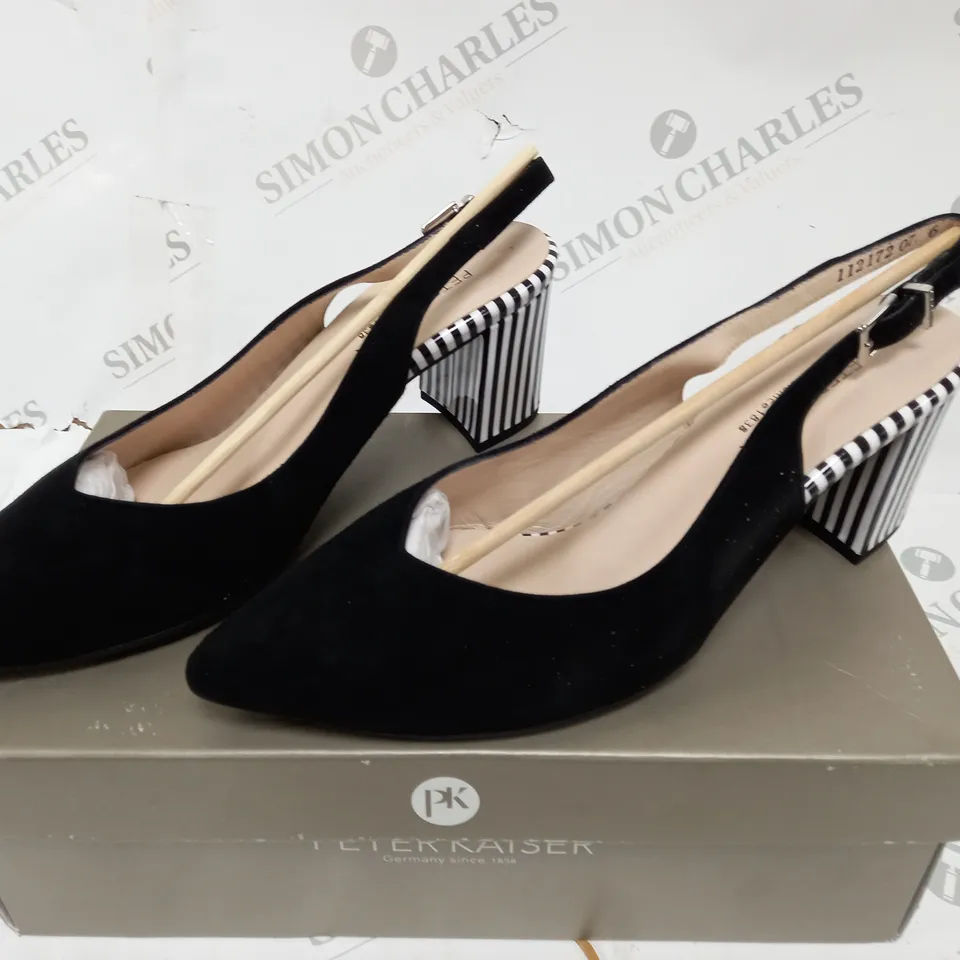 BOXED PAIR OF PETER KAISER HEELED SHOES - 6