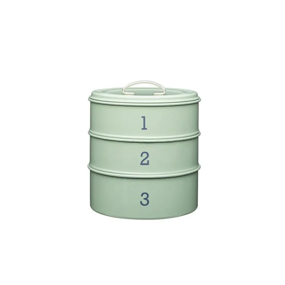 BOXED LIVING NOSTALGIA 3 TIER ROUND CAKE TIN SET 