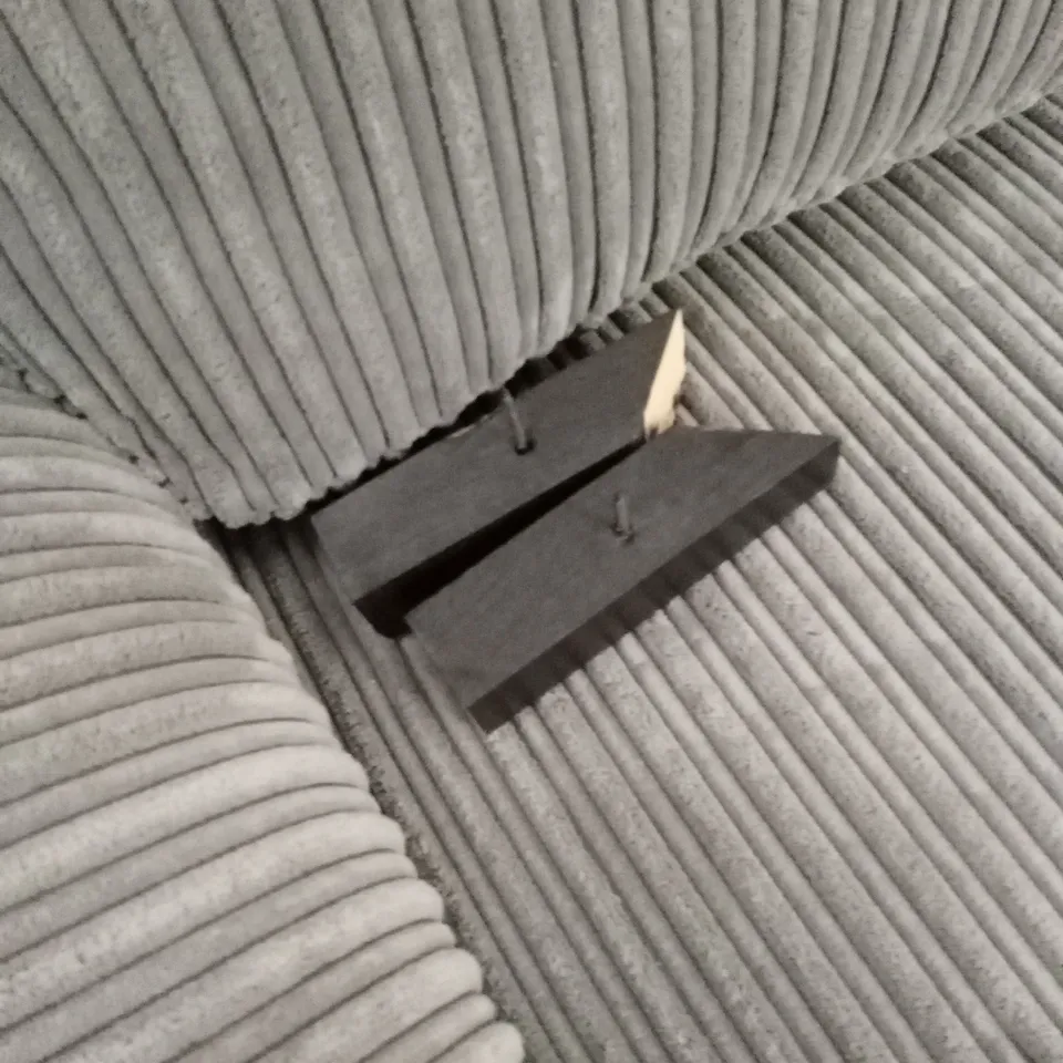 AMALFI STANDARD BACK FABRIC 3 SEATER SOFA - CHARCOAL RRP £579