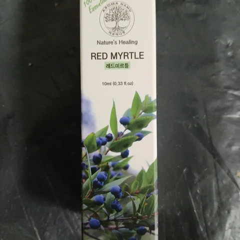 APPROXIMATELY 54 PCS AROMA NAMU RED MYRTLE ESSENTIAL OIL, 10ML β BOXED