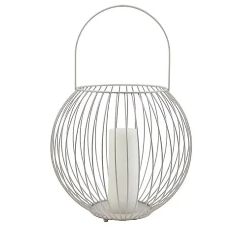 K BY KELLY HOPPEN OVERSIZE LANTERN WITH LED CANDLES