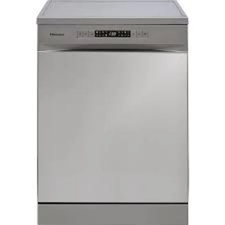 PACKAGED HISENSE HS6223E90XUK SLIMLINE 10 FREESTANDING DISHWASHER - SILVER