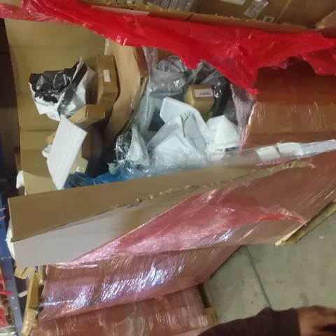 PALLET OF ASSORTED ITEMS TO INCLUDE: BIRD SCARER KITE, GAZEBO, SOFT TOYS, WALLPAPER ETC